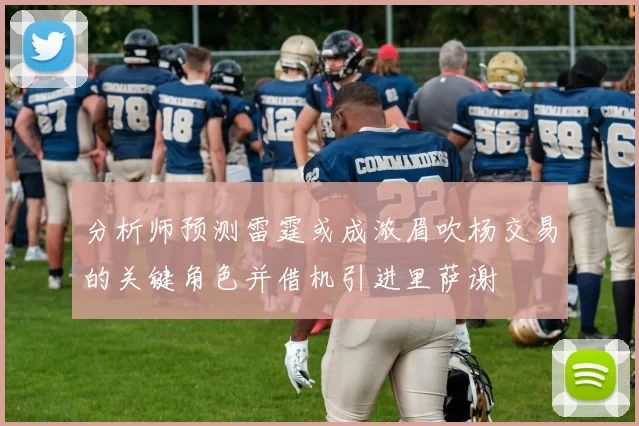 分析师预测雷霆或成浓眉吹杨交易的关键角色并借机引进里萨谢